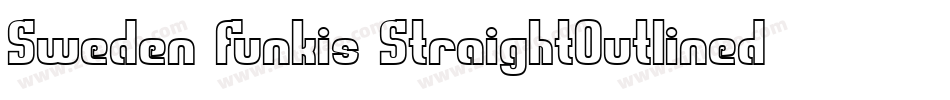 Sweden Funkis StraightOutlined字体转换